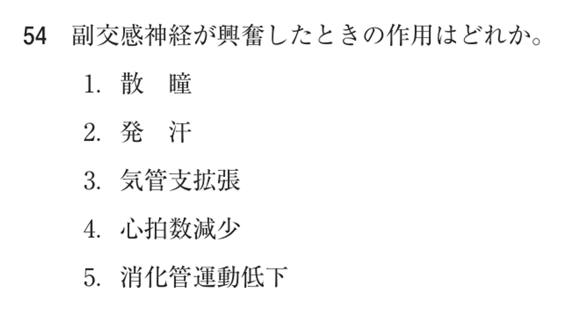 第74回 午前 問54の紙面