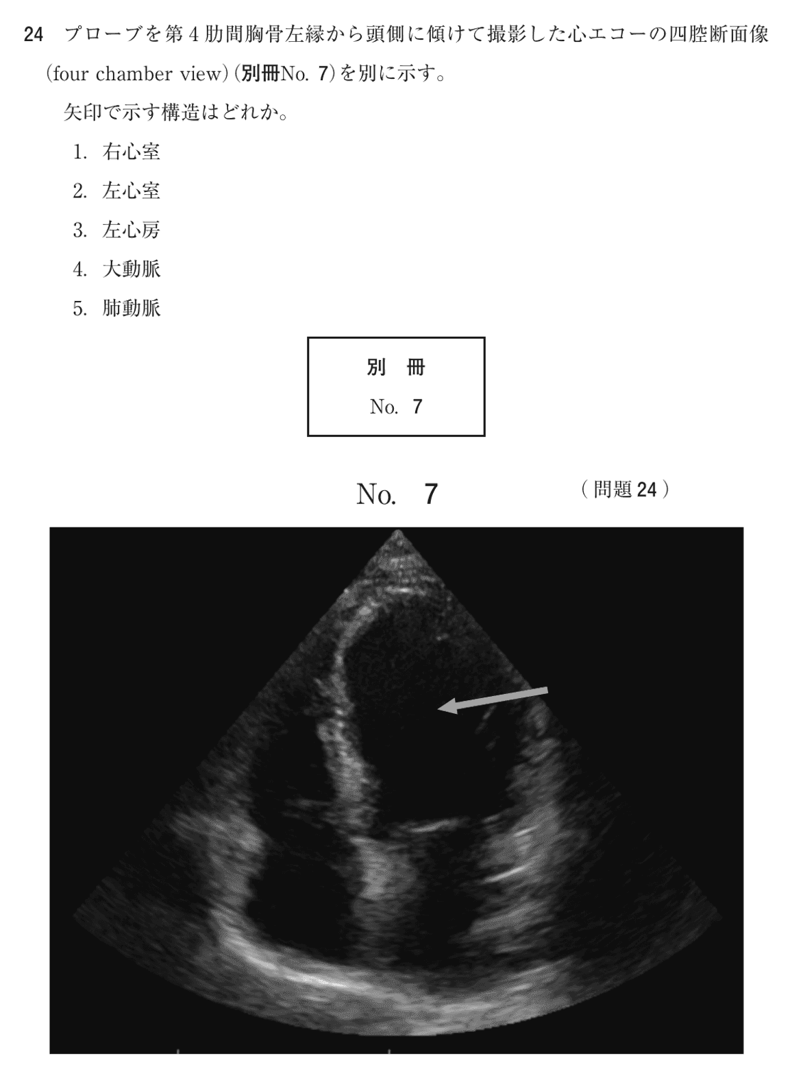第74回 午後 問24の紙面