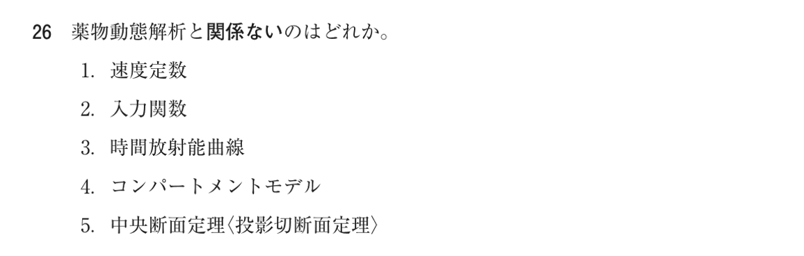 第75回 午後 問26の紙面
