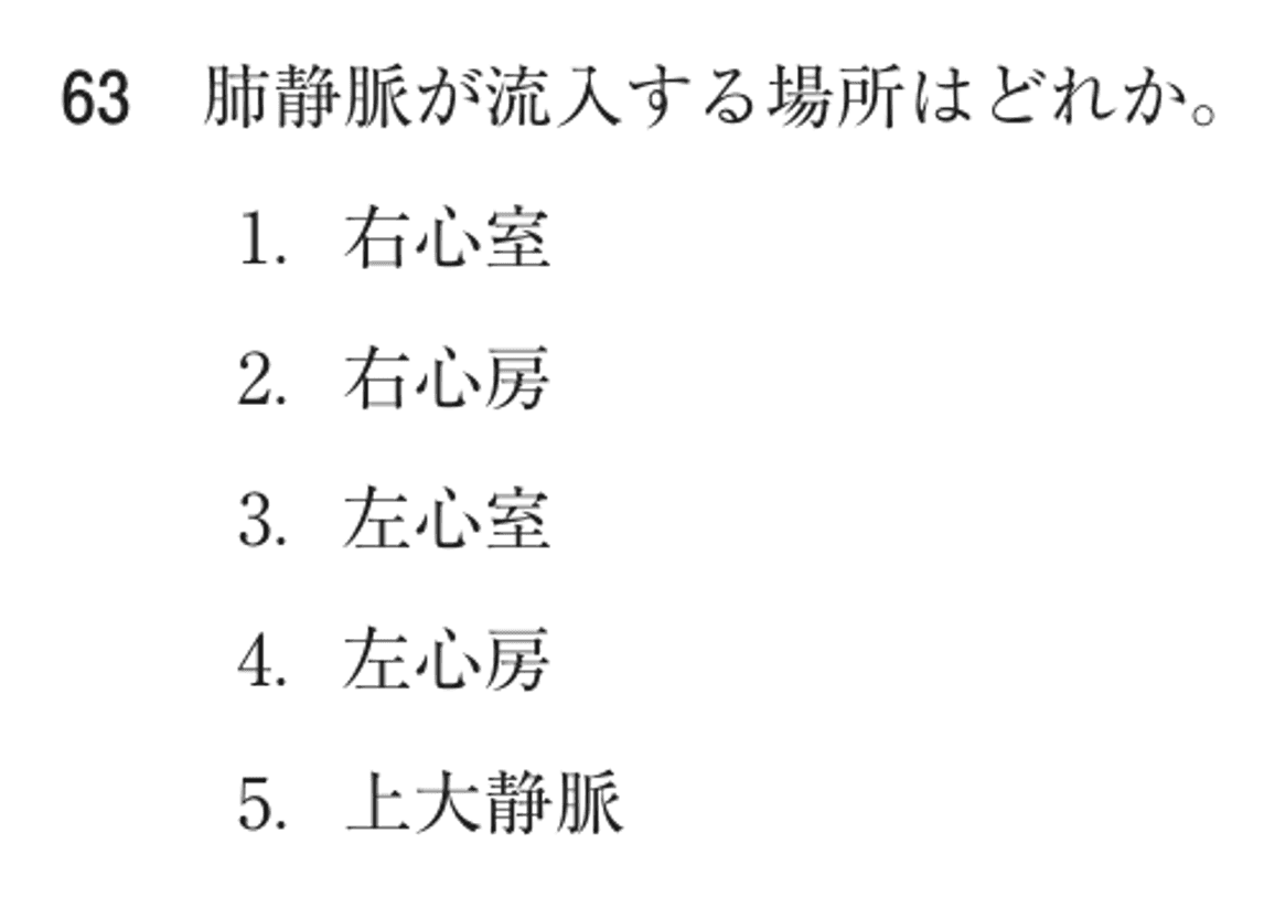 第76回 午後 問63の紙面