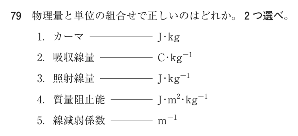 第76回 午後 問79の紙面
