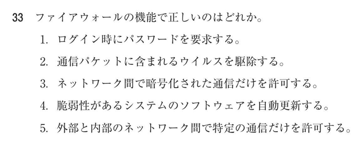 第77回 午前 問33の紙面