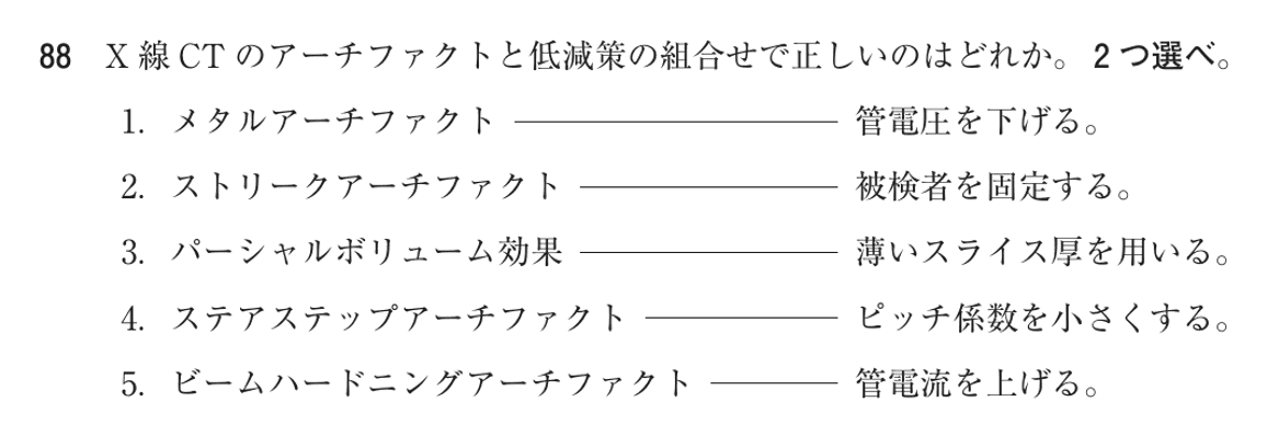 第77回 午前 問88の紙面