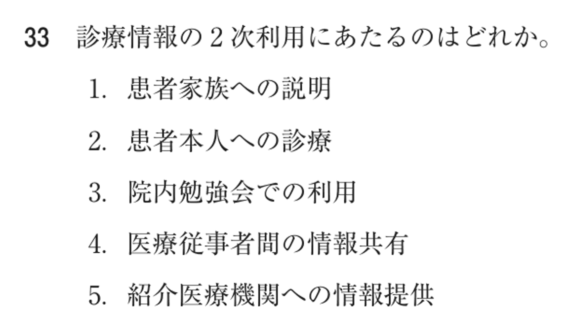 第77回 午後 問33の紙面