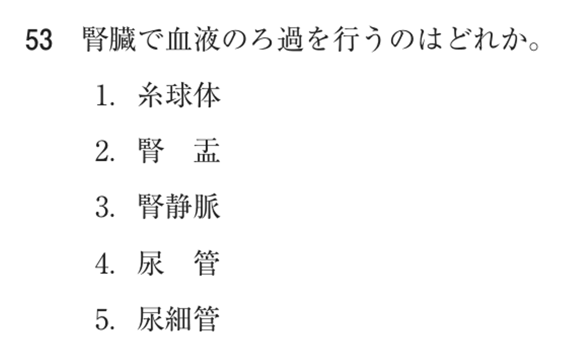 第77回 午後 問53の紙面
