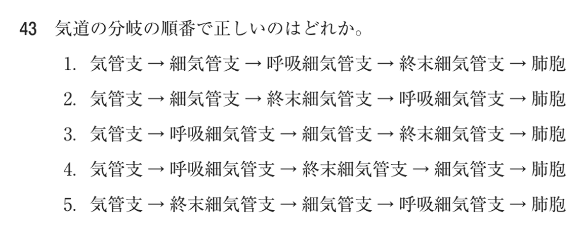 第78回 午後 問43の紙面