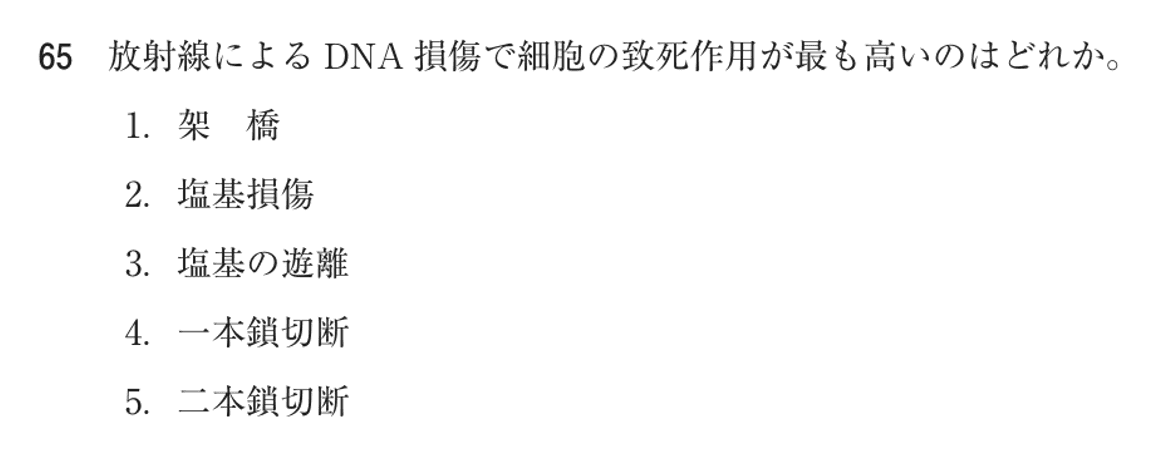 第74回 午前 問65の紙面