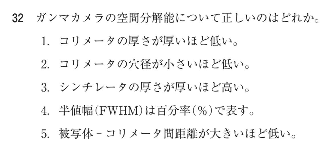 第74回 午後 問32の紙面