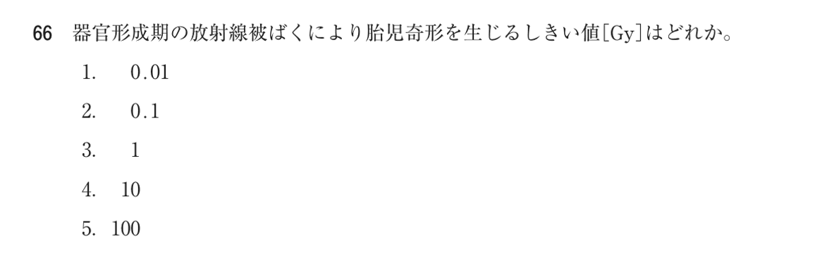 第75回 午前 問66の紙面
