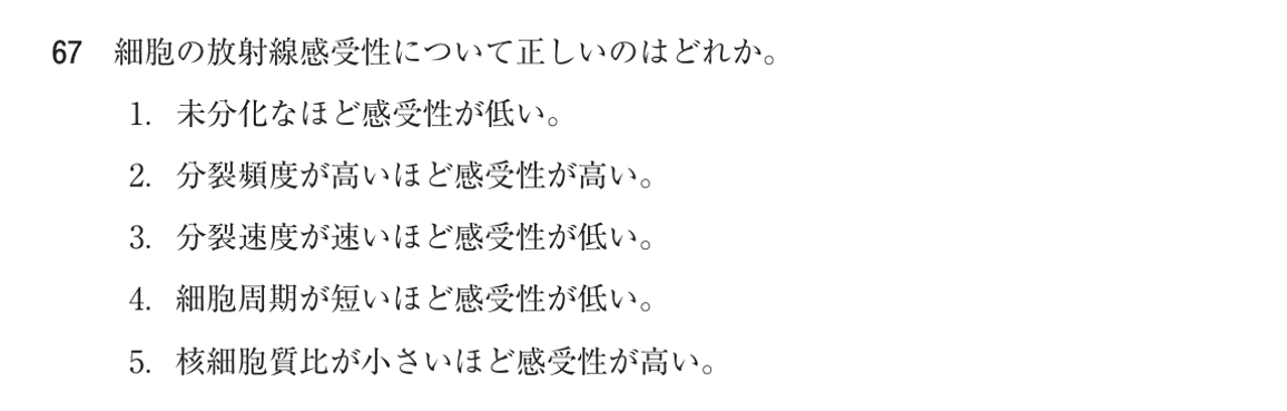 第75回 午前 問67の紙面