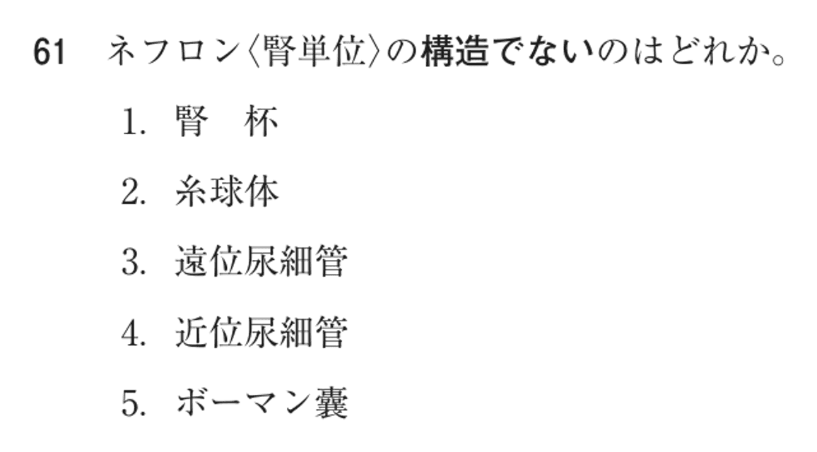 第76回 午後 問61の紙面