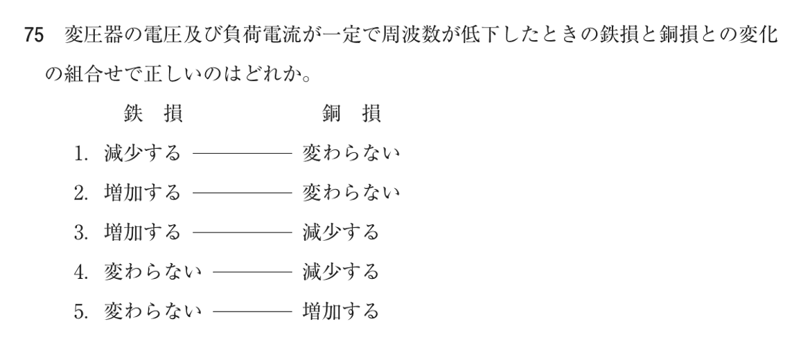 第76回 午後 問75の紙面