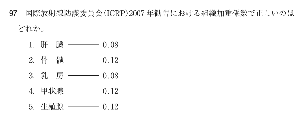 第76回 午後 問97の紙面