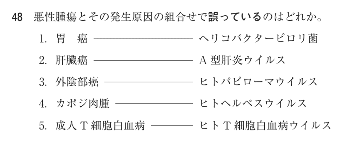 第77回 午前 問48の紙面