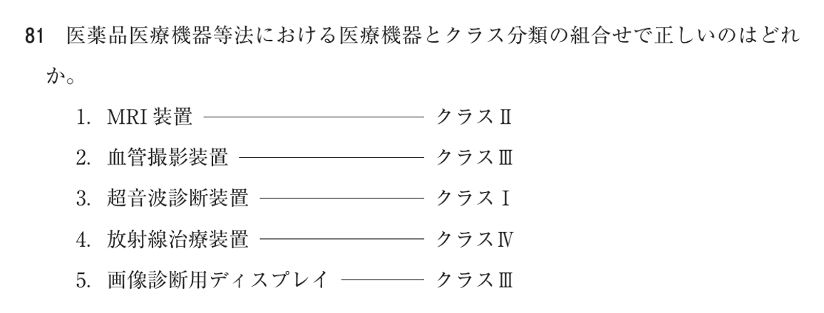 第77回 午前 問81の紙面