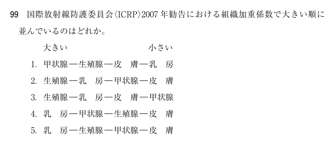 第77回 午前 問99の紙面