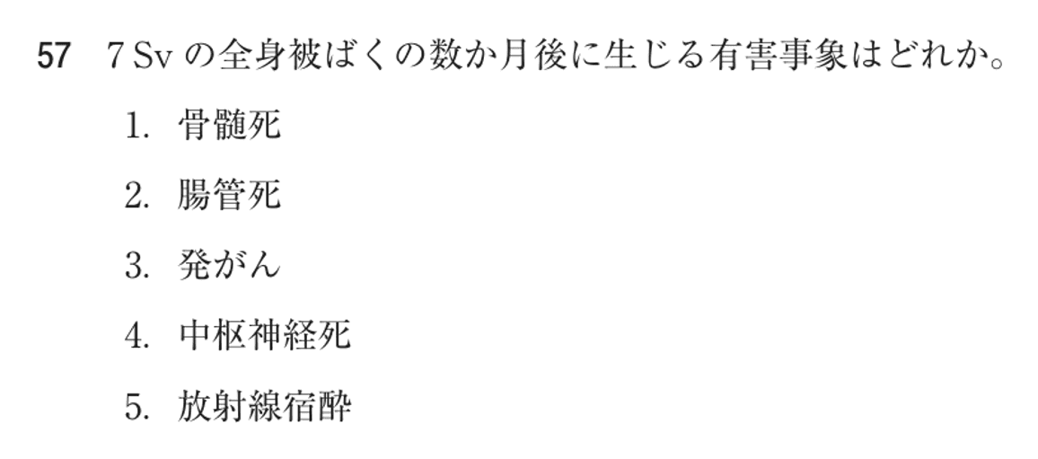 第77回 午後 問57の紙面