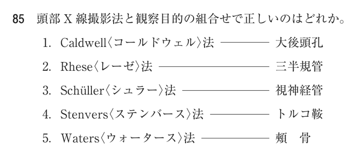 第78回 午前 問85の紙面