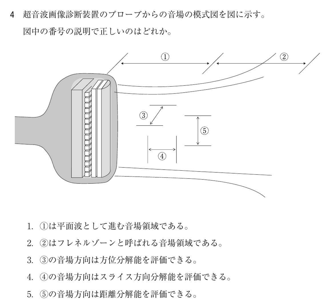 第78回 午後 問4の紙面