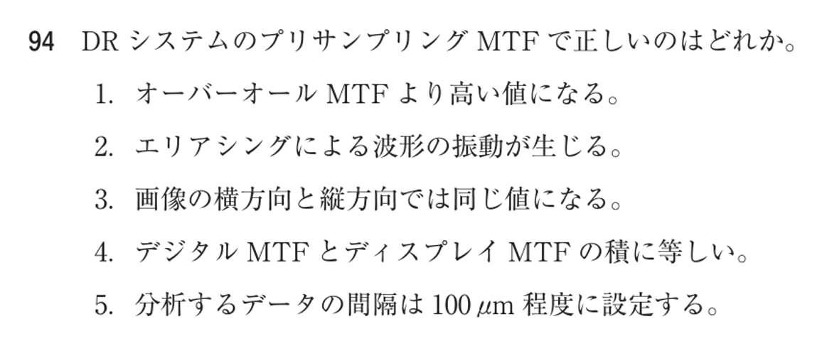 第70回 午後 問94の紙面