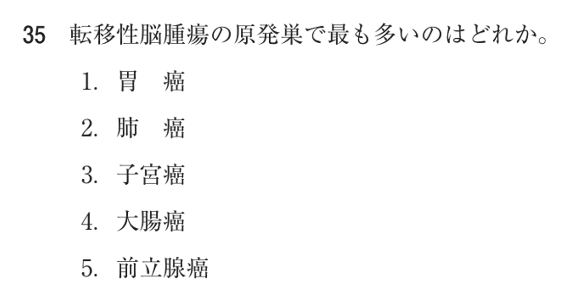 第71回 午後 問35の紙面