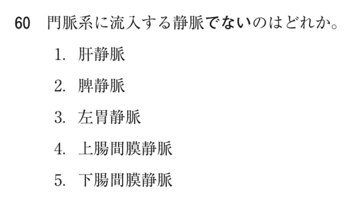 第73回 午前 問60の紙面